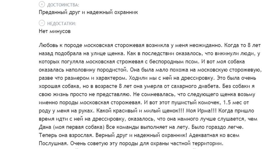 Московская сторожевая овчарка