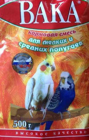 Корма для волнистых попугаев